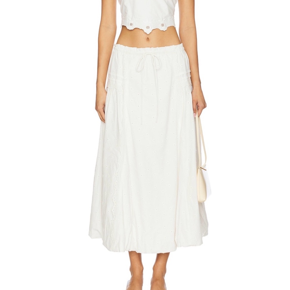 Damson Madder white maxi skirt